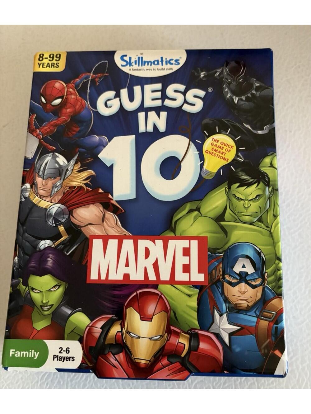 Skillmatics GUESS in 10 Marvel Game Ages 8+, 2-6 Player